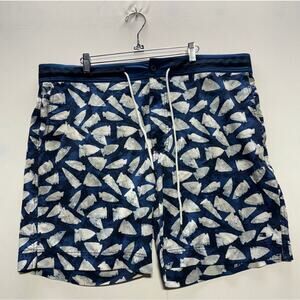 Tommy Hilfiger Men's Swim Navy Blue Iceberg Print *PLEASE READ DESCRIPTION*
